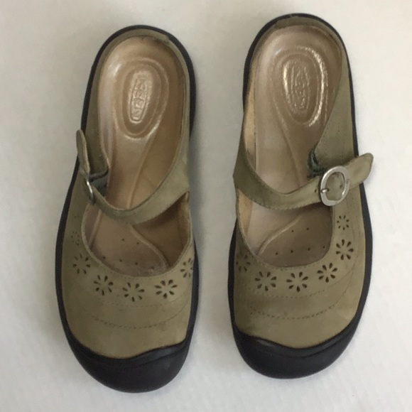 Keen Backless Nubuck Mary Janes Size 6.5 - Picture 1 of 6